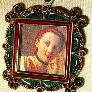 JAY STRONGWATER Bejeweled Christmas Ornament Frame